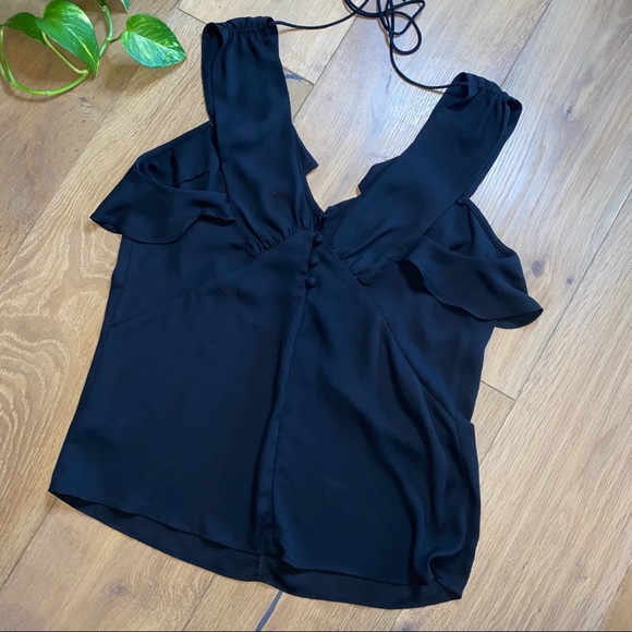 Express Cold Shoulder Ruffle Top - Picture 3 of 4